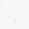 Bearfruit Jewelry Sterling Silver 18K Gold Plated Ariel Cross Necklace - 2 of 4