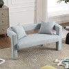 NicBex 51.2 Inch Loveseat,Modern Chenille Small Loveseat Sofa with 2 Pillows,Comfy Upholstered 2-Seater Couch for Living Room,Bedroom - 3 of 4