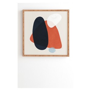 20" x 20" Tracie Andrews Alto Framed Wall Art Red - society6: Mid-Century Modern, Digital Geometric, Wood Composite Frame - 1 of 4