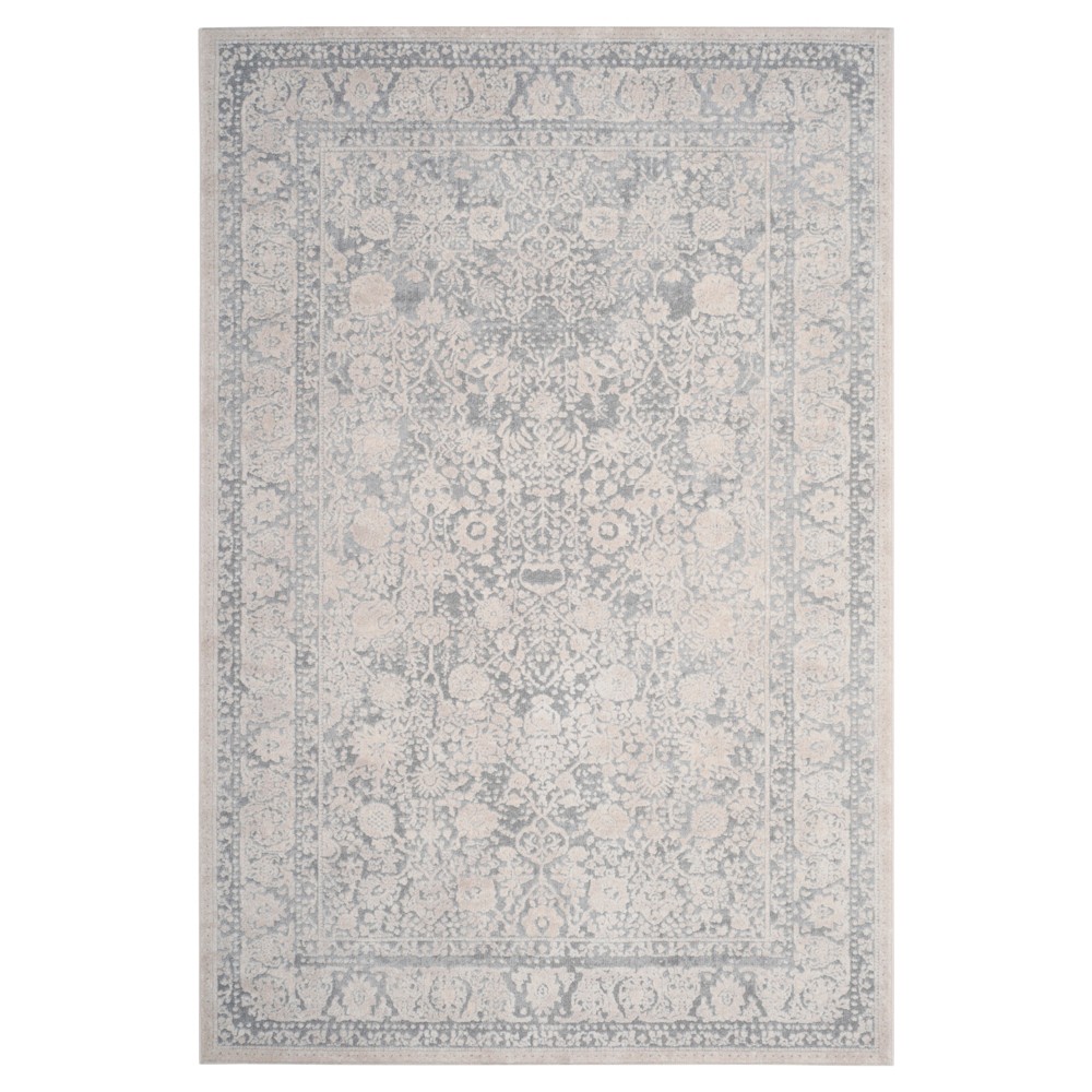 Light Blue/Cream Medallion Loomed Area Rug 6'X9' - Safavieh