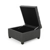 CAVINAS 31" Square Storage Ottoman Bench for Bedroom,Storage Bench with Button-Tufted Lid,Ottoman for Living Room,Entryway - 4 of 4