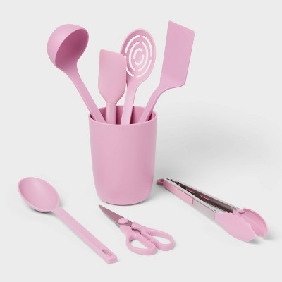 8pc Nylon Kitchen Utensil Set with Holder - Room Essentials™