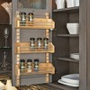 Rev-A-Shelf 4ASR-15 Small Adjustable 3-Shelf Kitchen Cabinet Door Mounted Wooden Spice Rack with Door Mount Brackets - 4 of 4