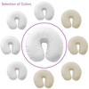 Saloniture 4-Pack 100% Cotton Flannel Fitted Massage Table Face Cradle Cover - 4 of 4