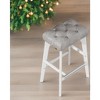 Bar Stools Set Of 2 Stools Barstoolsstools For Kitchen Counter Metal Bar Stools Set Of 2 Pu Leather Barstools Farmhouse Bar Stools Rustic Bar Stools - 2 of 4