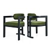 CAVINAS Set of 2 Dining Chairs with Rubberwood Frame, 30.5" H Velvet Upholstered Dining Room Chair - 2 of 4