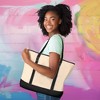 Dalix 22" Soft Canvas Tote Bag - image 2 of 4