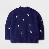 Baby Embroidered Cardigan - Cat & Jack™ Navy Blue - 2 of 3