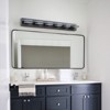 Dolonm 39" Modern Black 6-Light LED Vanity Light - Flawless Makeup Lighting, Moisture-Proof, Easy Install for Bathroom Mirror - 4 of 4