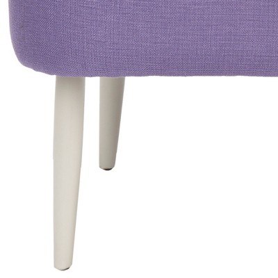 Lavender Bliss 24" Transitional Birch Wood Slipper Chair in Purple