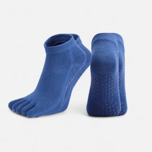 Anna-Kaci Women's 2-Pack Five-Toe Non-Slip Ankle Socks with Grip Soles for Yoga Pilates and Barefoot Stability - 1 of 1