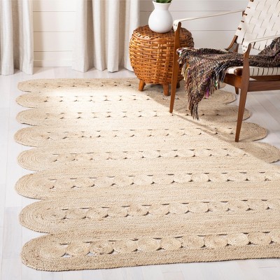 Hand-Knotted Ivory Jute 8' x 10' Area Rug
