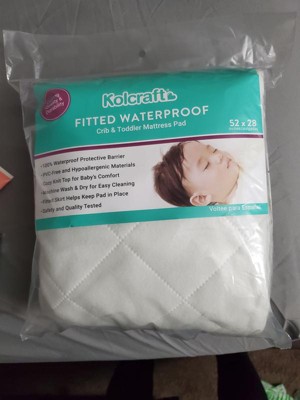 Waterproof Fitted Crib And Toddler Mattress Pad Cover - Cloud Island™ White  : Target