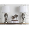 Byron Urn Lamp (Set of 2) - 28.5 Inch Height - LIT4322 - Antique Silver - Safavieh - 3 of 4