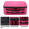 Unique Bargains Makeup Bag Organizer with Adjustable Removable Dividers for Cosmetics Makeup Brushes 1Pcs - 3 of 4