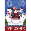 Briarwood Lane House Flag 40x28 For Outdoor American Snowmen Winter House Flag Flag For Winter House Flag - 3 of 4