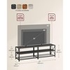VASAGLE TV Stand Industrial Entertainment Center, Modern TV Stand for TVs up to 65/75 Inches Console with Open Storage Shelves - 4 of 4