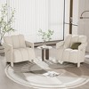 Racxily 26.3'' Modern Minimalist Leisure Armchair, Armchair with L-shaped Armrests and Polyester Fabric for Living Room - 3 of 4