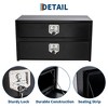 Truck Tool Box,T-Handle Lock Heavy Duty Steel Storage Tool Box, Tool Chest Organizer Lock and Keys, Waterproof Box, Durable, For Pickup, Trailer - 3 of 4