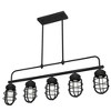 Hunter Fans 5.25" Starklake 5-Light Chandelier Natural Iron Finish - Modern Industrial Ceiling Light for Dining & Kitchen - 2 of 4