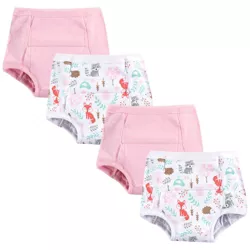 Hudson Baby Infant and Toddler Girl Cotton Training Pants, Woodland Fox