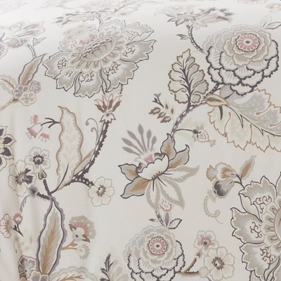 Ophelia Blush Floral Cotton King Duvet Set