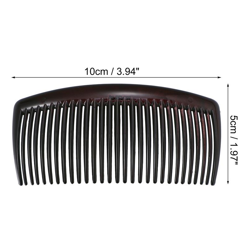 Unique Bargains Classic Side Clip Hair Comb Teeth Hair Clip Comb, 3 of 7