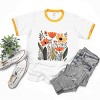 Simply Sage Market Orange Wildflowers Ringer Tee - 3 of 4