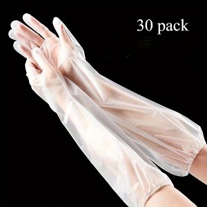 Paaaawaters 10/20/30 Pairs Durable and Comfortable Kitchen Cleaning Gloves, Extended, Waterproof, Oil Resistant, Multipurpose - 1 of 4