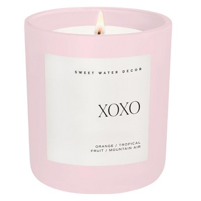 Sweet Water Decor XOXO 15oz Pink Matte Jar