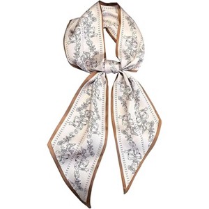 Attop Women Purse Bag Scarfs For Handbags Silky Long Thin Satin Headscarf Fashion - 1 of 4