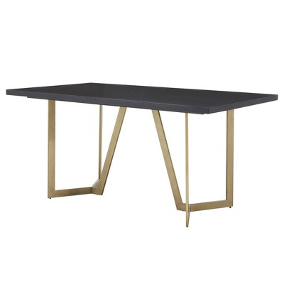 Black table deals with gold legs