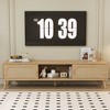 HDZNVF Boho TV Stand For TVs Up To 80 Inch , Natural - 3 of 4