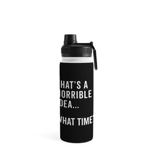 EnvyArt Thats A Horrible Idea Water Bottle - Society6 - 1 of 4