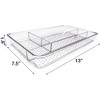 OnDisplay Clear Acrylic Makeup Organizer Tray – 4-Compartment Cosmetic Drawer Insert for Vanity, Bathroom, or Desk - 3 of 4