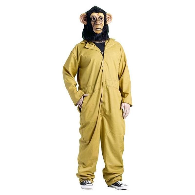 Fun World 30 Minutes Or Less Working Chimp Mens Adult Costume, 1 of 2