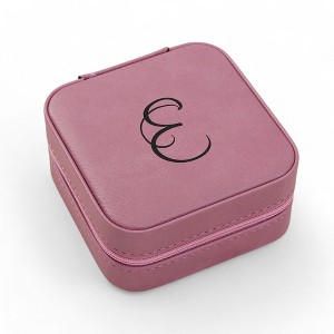 Personalization Mall Personalized Pink Leatherette Jewelry Case - 1 of 1