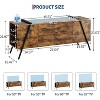 COZONY Ascend Media Console Modern TV Stand with Floating Shelves and Industrial Metal Frame - 2 of 4