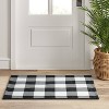 2'x3' Washable Reversible Scatter Indoor/Outdoor Accent Rug Black/White - Threshold™ - image 3 of 4