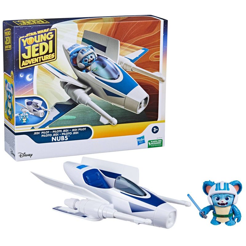 Star Wars Young Jedi Adventures Nubs and Jedi Pilot Vehicle Set, 1 of 12
