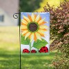 Sunflower & Ladybug Burlap Garden Flag - 2 of 4