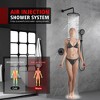 SUMERAIN Rainfall Shower Faucet Set with Valve,  Rain Shower Head and Handheld Combo, Matte Black - 2 of 4