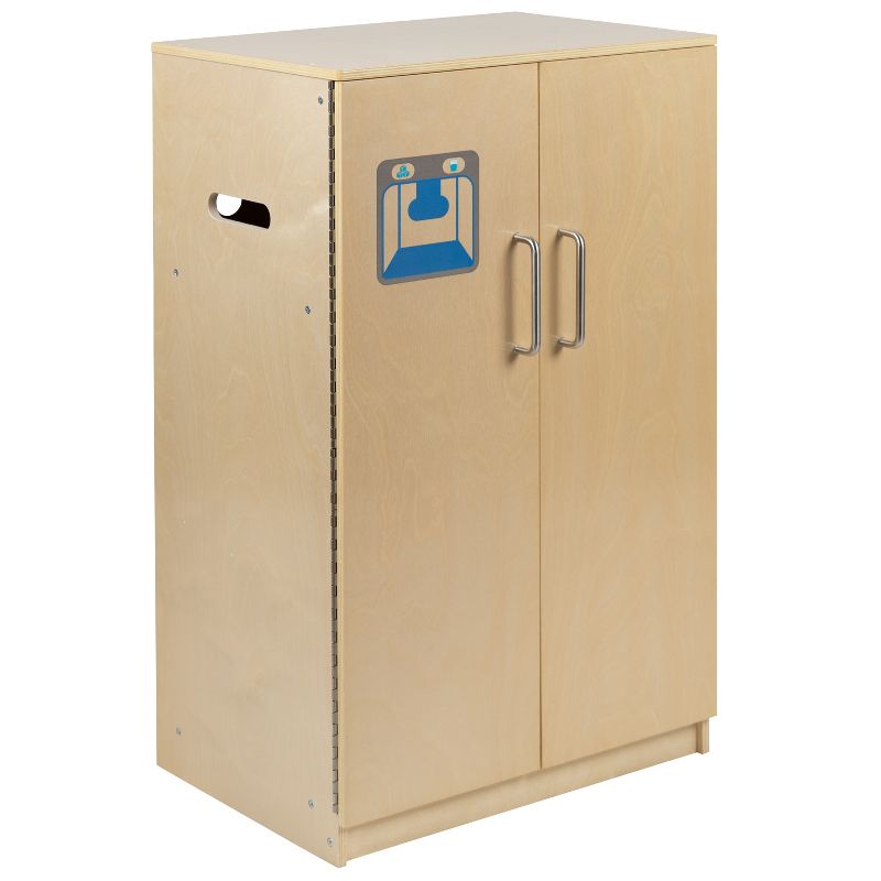 Flash Furniture Children's Wooden Kitchen Refrigerator for Commercial or Home Use - Safe, Kid Friendly Design, 1 of 15