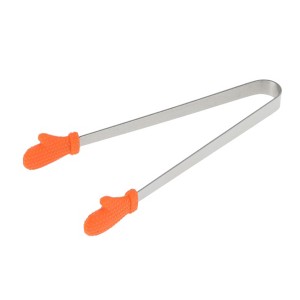 Unique Bargains Pcs Food Tongs Glove-Shaped Ice & Food Tongs Dishwasher Safe Stainless Steel Silicone 5 Inch 1 Pcs - 1 of 3