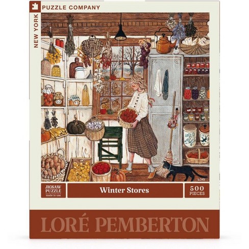 New York Puzzle Company Winter Stores 500 Piece Puzzle - image 1 of 4