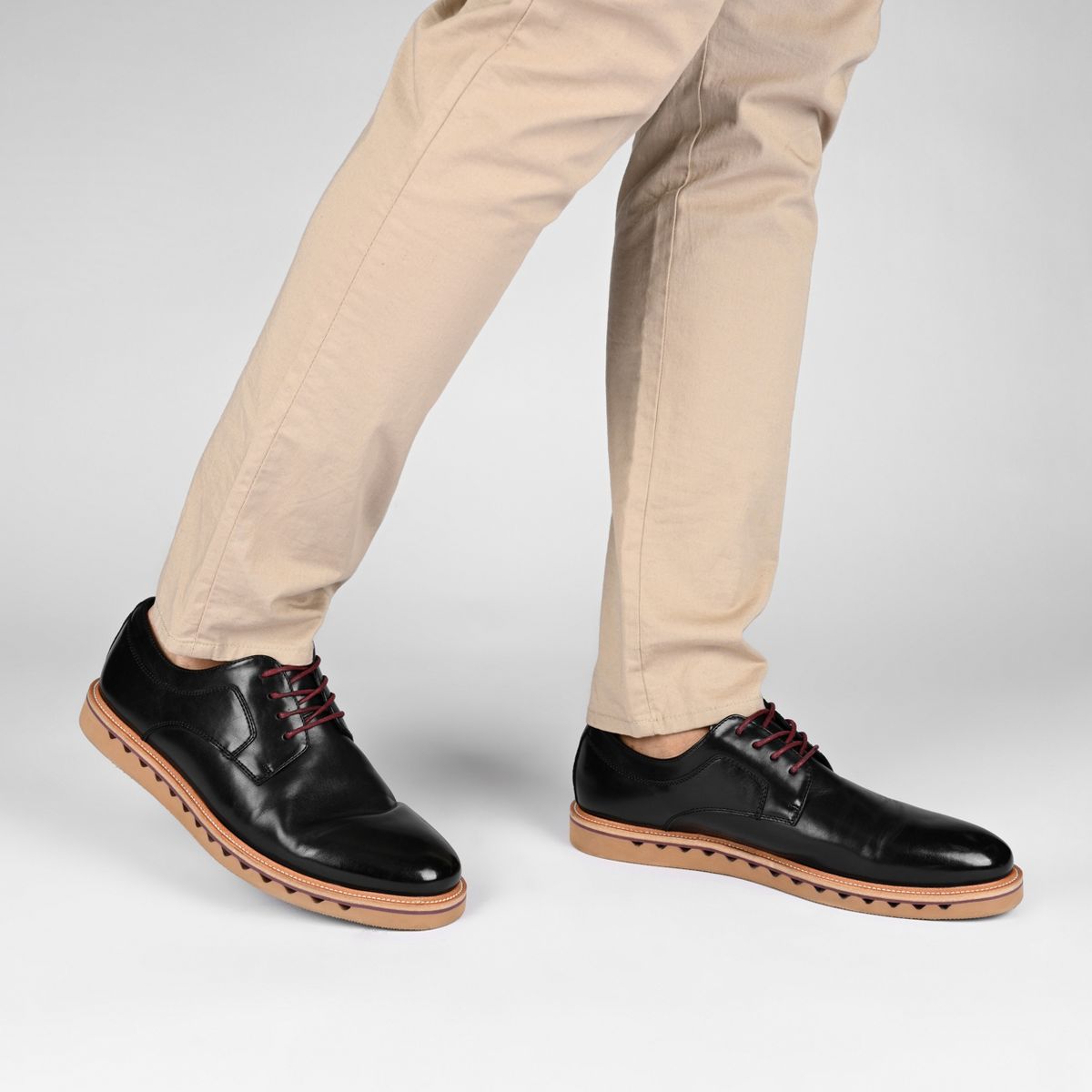 Vance Mens William Plain Toe Lace-up Derby - thumbnail 9