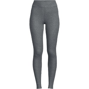 Lands' End Women's High Rise Serious Sweats Fleece Lined Pocket Leggings - 1 of 4