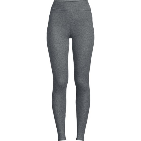 Lands' End Women's Plus Size High Rise Serious Sweats Pocket Leggings - 1x  - Charcoal Heather : Target