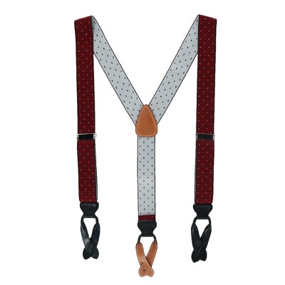 CrookhornDavis Men's Westside Step Dot Button End Elastic Braces