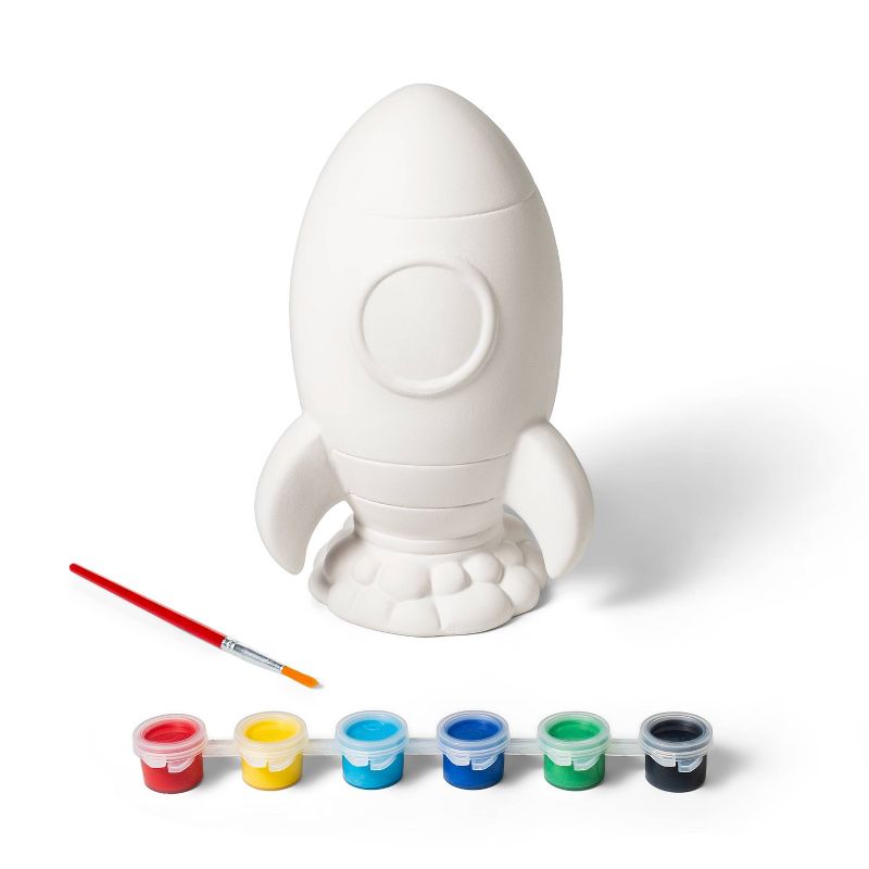 Paint-Your-Own Ceramic Rocket Ship Kit - Mondo Llama&#8482;, 3 of 10
